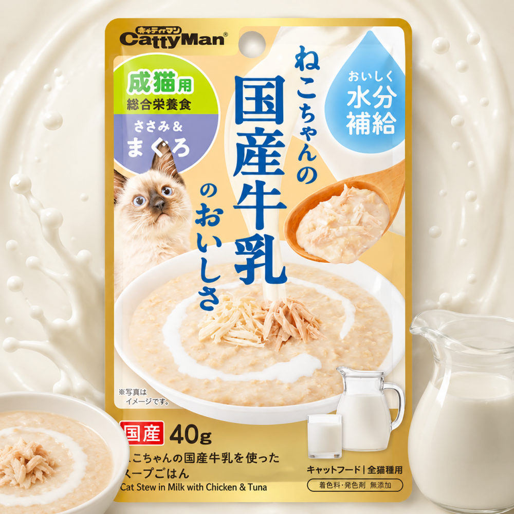 캐티맨 유당제로 스프맘마 주식파우치 닭+참치 40g