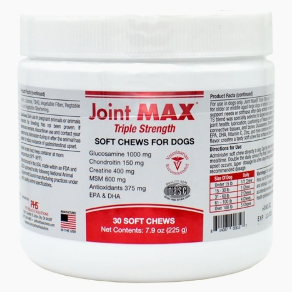 조인트맥스 트리플 스트랭스 30츄어블 강아지관절영양제