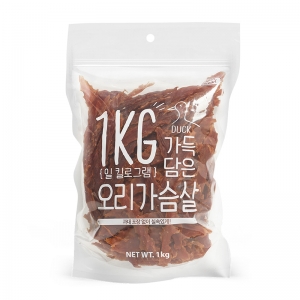 슈퍼츄 일킬로그램 가득담은 오리가슴살 1kg