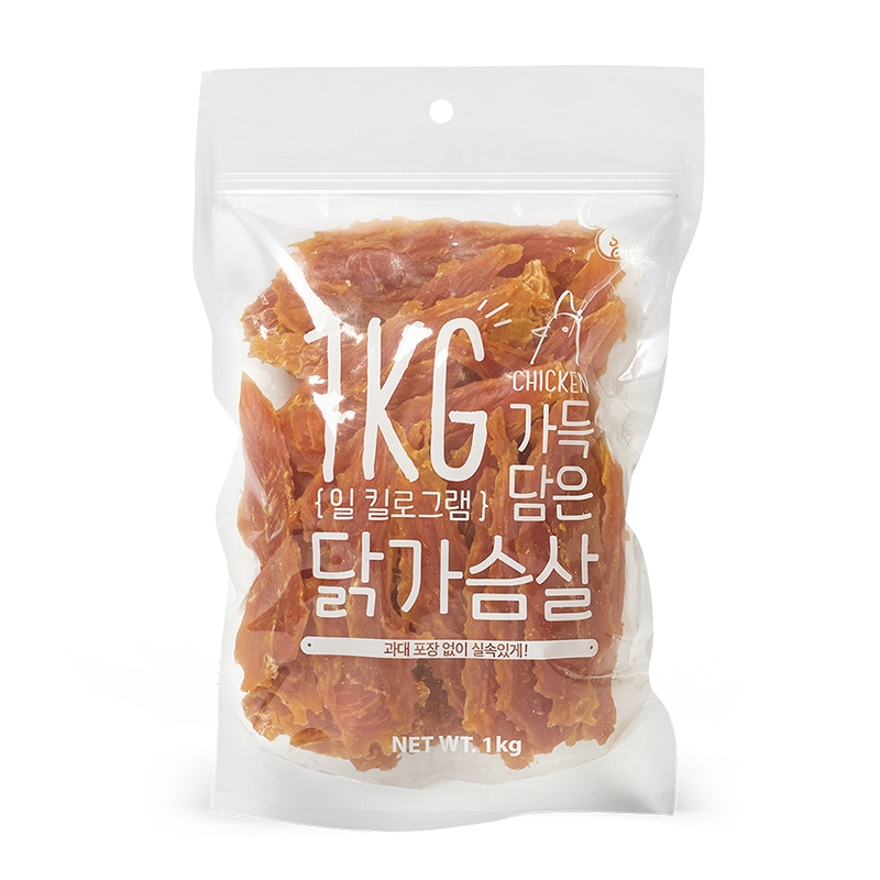 슈퍼츄 일킬로그램 가득담은 닭가슴살 1kg