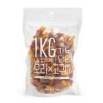 슈퍼츄 일킬로그램 가득담은 오리가슴살&고구마 1kg