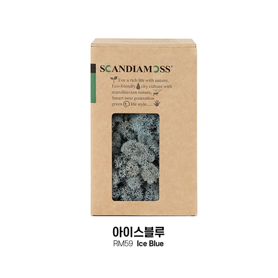 [스칸디아모스 DIY이끼 150g]RM150 컬러-59_아이스블루공기정화식물 천연이끼 스칸디아모스 실내인테리어 이끼디자인 공예 장식 재료