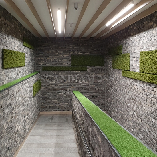 [Artificial Moss Wall Panels]SCANDIAMOSS-Tile, Artificial MossAL-300*300(Color-Spring Green)Moss Tile, Moss Wall Art, Moss Décor, Metal Wall Art, Acoustic Panels, Artificial/Functionality Acoustic Design Art Wall, Green Wall
