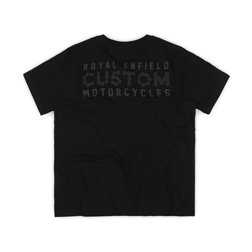 여성 로얄 블랙 커스텀 티셔츠