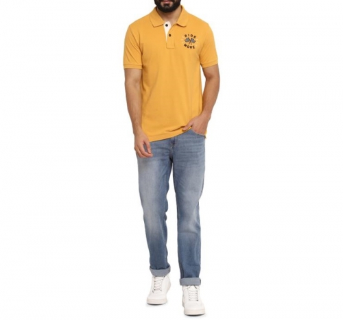 라이드 모어 옐로우 반팔 티셔츠