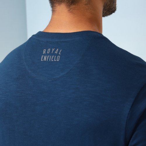 로얄 리노 스템프 네이비 티셔츠