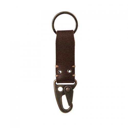 메탈 훅 윙 다크브라운 키체인