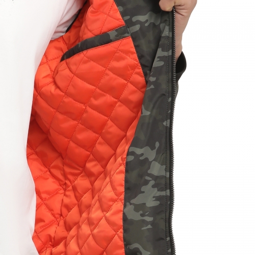 카모 올리브 봄버 재킷