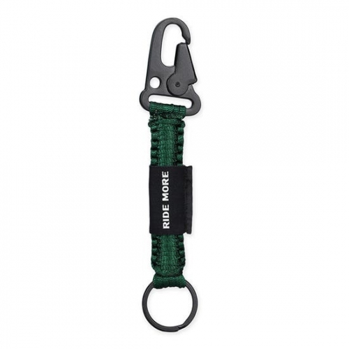 라이드 모어 브레이디드 다크 그린 키체인