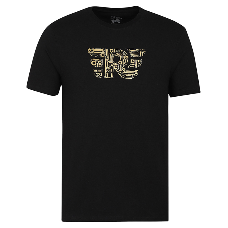 RE 윙 툴즈 블랙 반팔 티셔츠