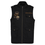 코만도 슬리브리스 블랙 재킷