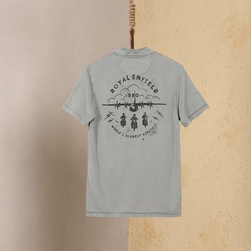 DBO 차콜 반팔 폴로 티셔츠