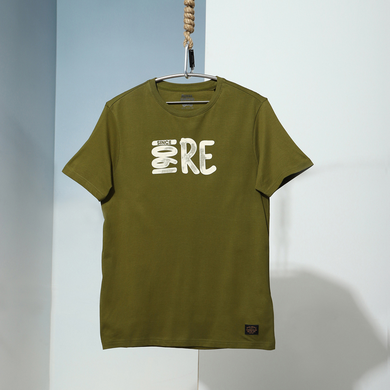 1901 RE MID 올리브 반팔 티셔츠