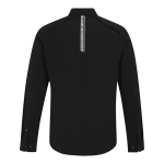 더블 포켓 퍼포먼스 블랙 긴팔 셔츠