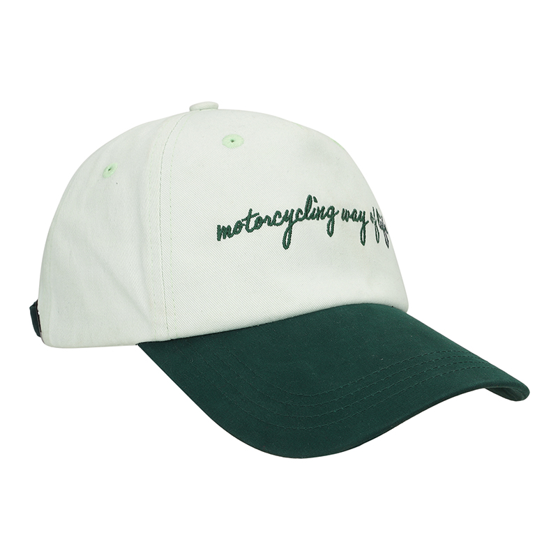 컬러블록 민트 모자