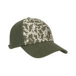라인 카모 프린트 워시드 그린 모자