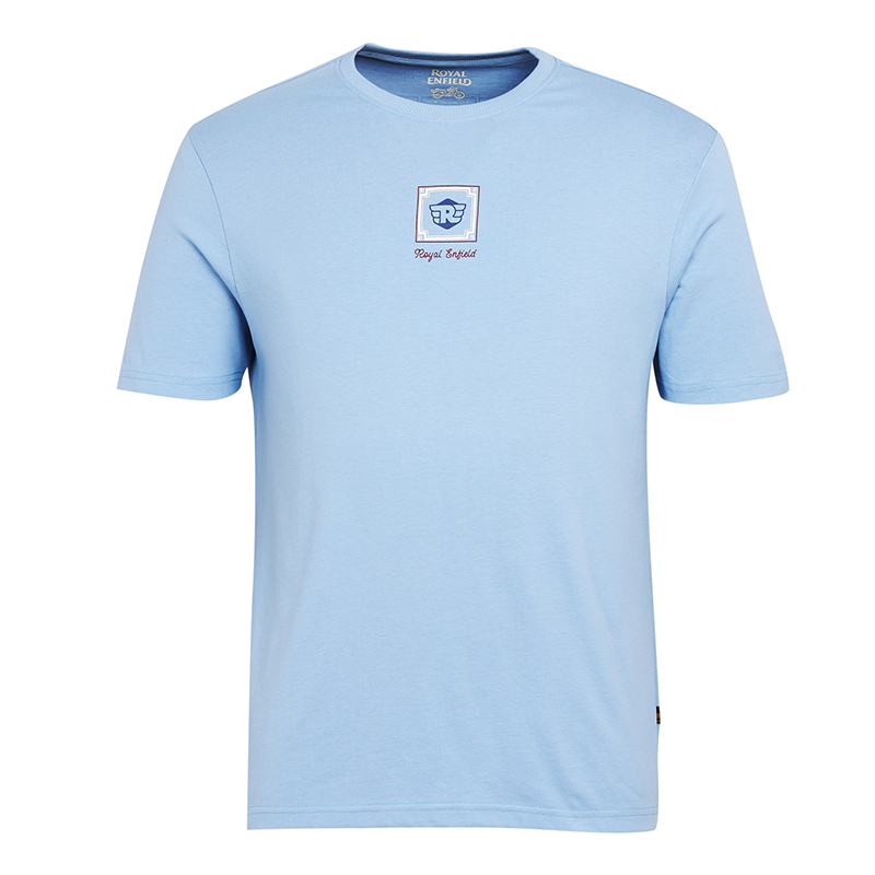 RE 아줄레주 스카이 블루 반팔 티셔츠