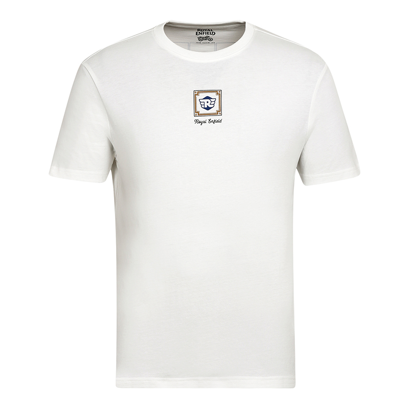 RE 아줄레주 화이트 반팔 티셔츠