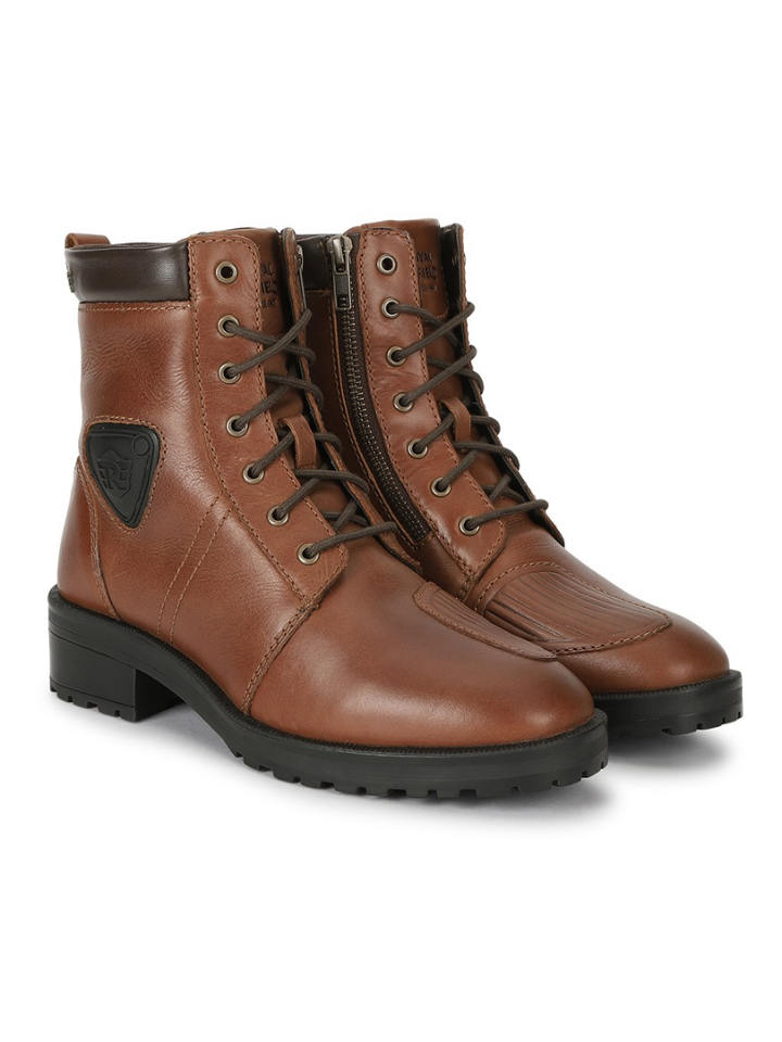 [로얄엔필드]여성 라이드 모어 다크 탄 부츠