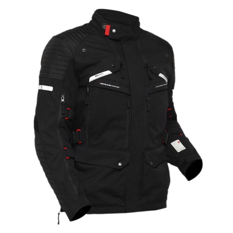 [로얄엔필드]니르빅 V3 블랙 라이딩 재킷