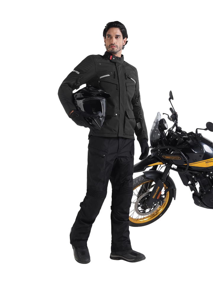 [로얄엔필드]니르빅 V3 블랙 라이딩 재킷