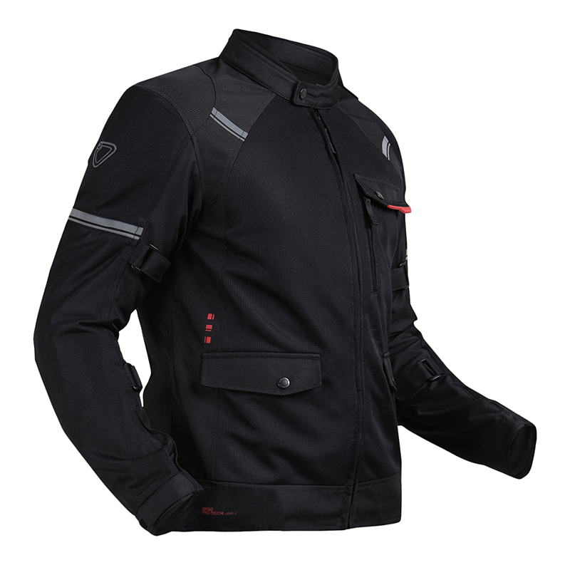 [로얄엔필드]에코 윈드페어러 블랙 라이딩 재킷