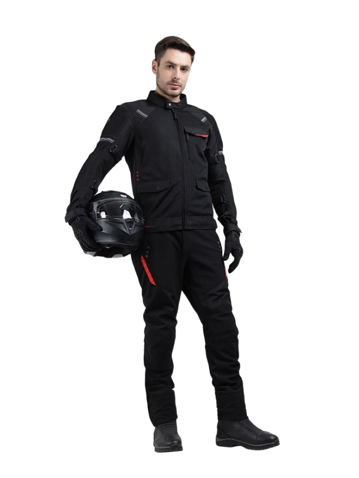 [로얄엔필드]에코 윈드페어러 블랙 라이딩 재킷