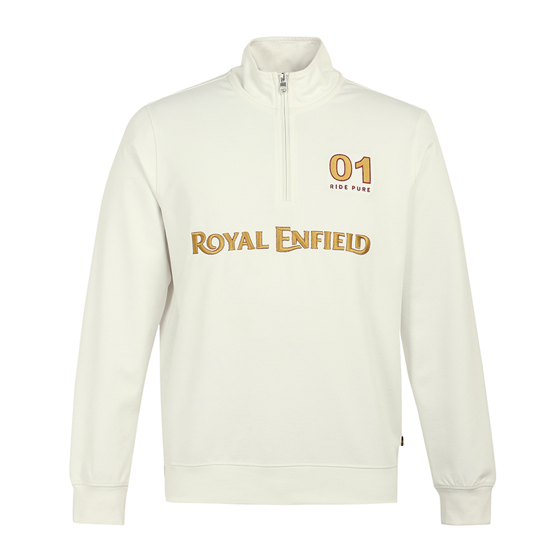 [로얄엔필드]RE01 오프화이트 스웨트셔츠