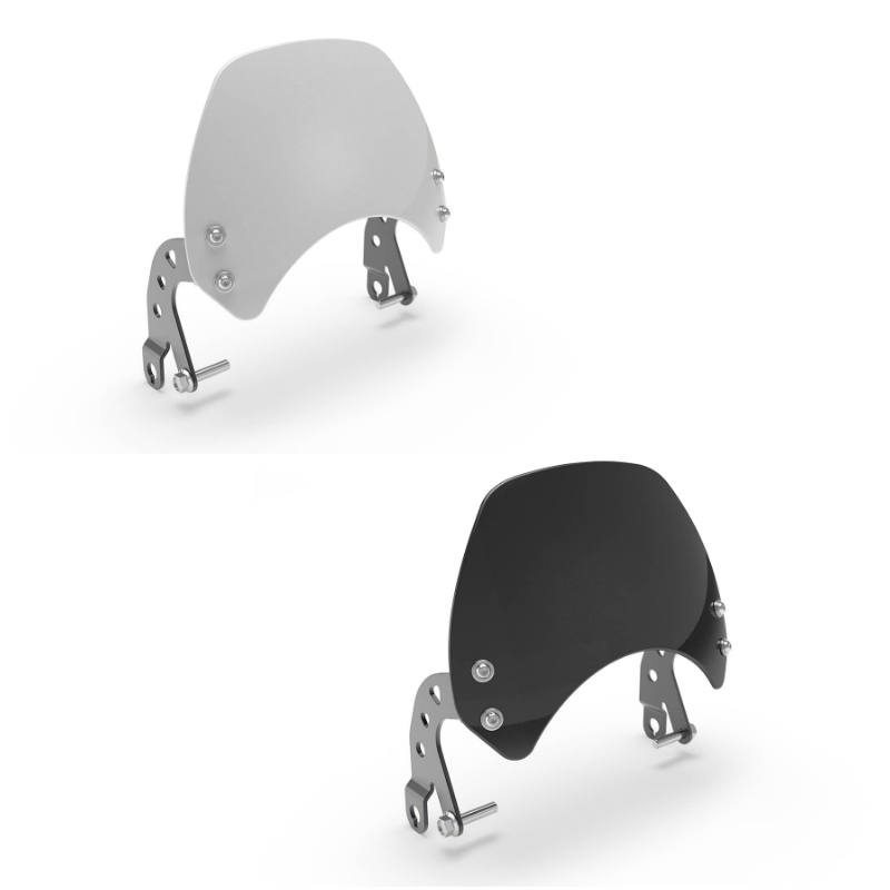 [로얄엔필드]인터셉터/컨티넨탈GT 650 전용 플라이 스크린, 블랙/화이트