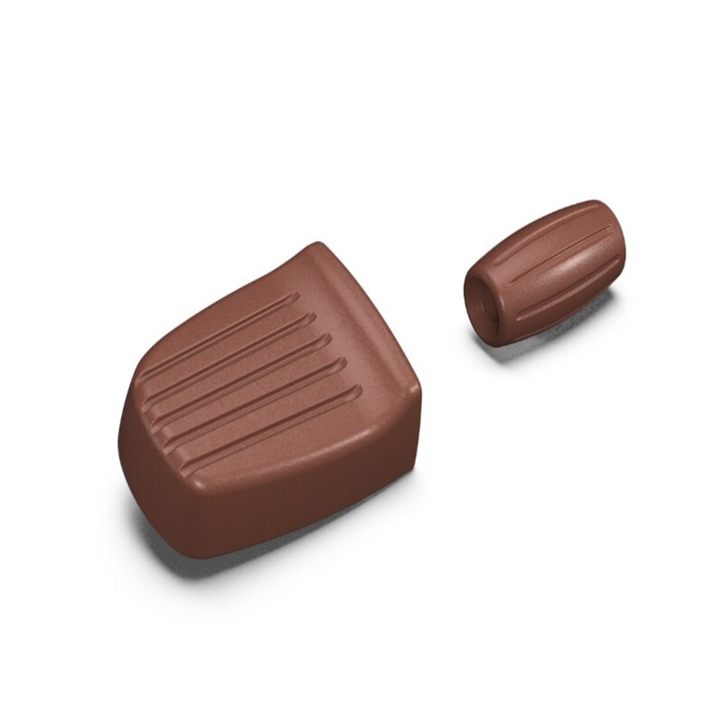 [로얄엔필드]고안/클래식350,뷸렛350 전용 풋 컨트롤 러버, 브라운