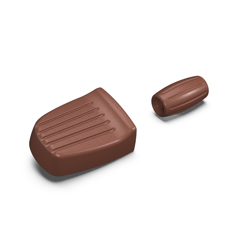 [로얄엔필드]고안/클래식350,뷸렛350 전용 풋 컨트롤 러버, 브라운