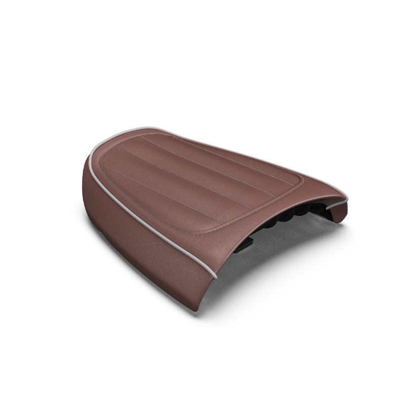 [로얄엔필드]고안클래식350 전용 커스텀 페신저 시트, 브라운(PRE-ORDER)