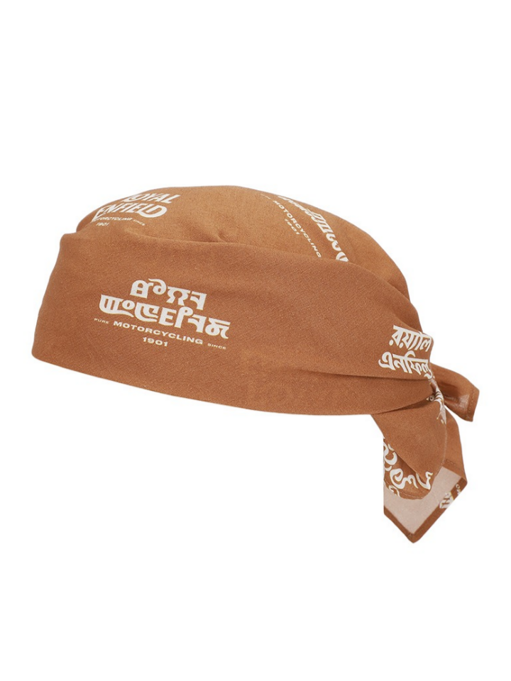 [로얄엔필드]멀티 텍스트 코어 브라운 반다나