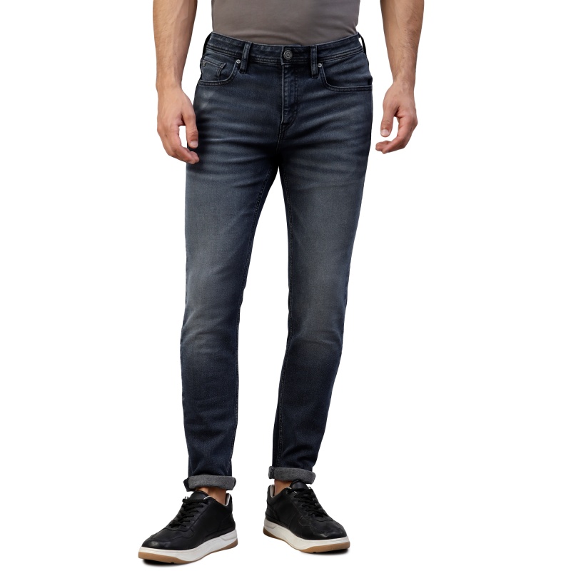 [로얄엔필드]에이징 빈티지 다크 데님 바지