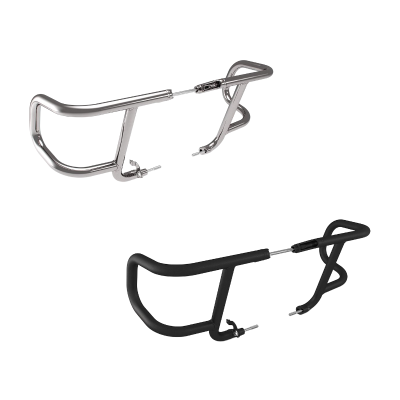 [로얄엔필드]슈퍼메테오/샷건/클래식650 전용 에어 플라이 에보 엔진가드, 실버/블랙