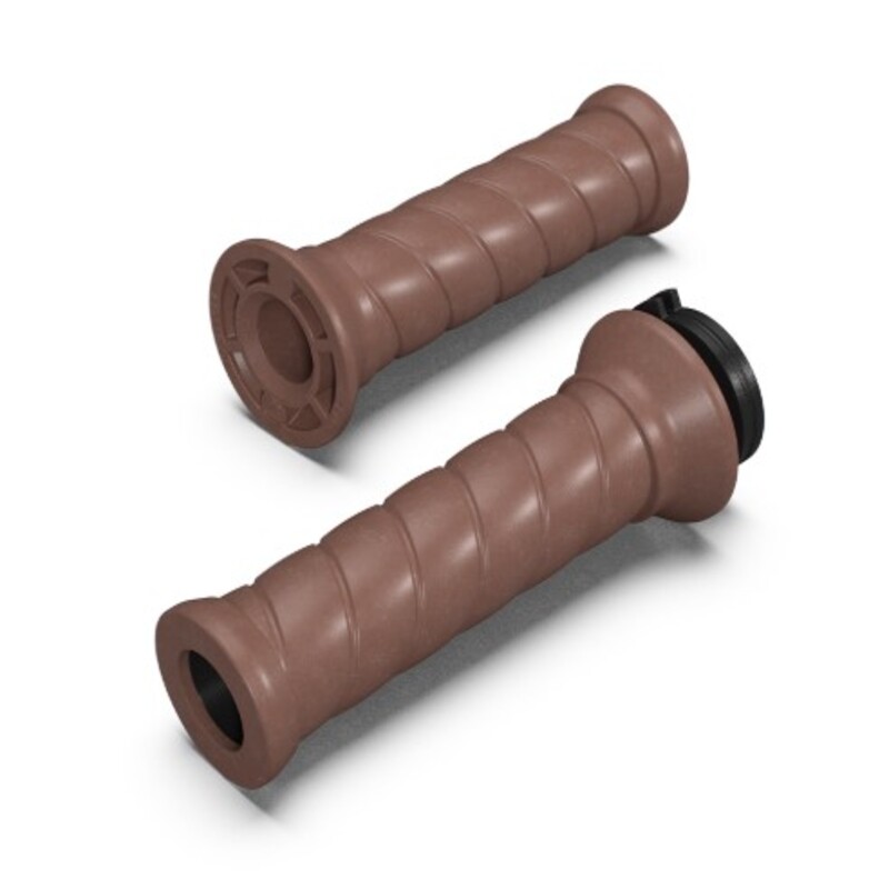 [로얄엔필드]뷸렛/클래식/고안350 전용 핸드그립, 브라운(PRE-ORDER)