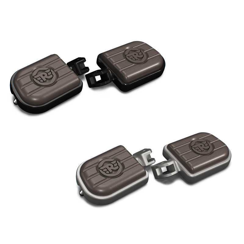 [로얄엔필드]뷸렛/클래식/고안350 전용 디럭스 풋페그, 브라운실버/브라운블랙(PRE-ORDER)