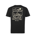 [로얄엔필드]기어 업 스토리 블랙 반팔 티셔츠