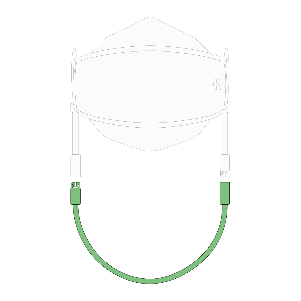 아비티 마스크 스트랩 라이트 그린 27cm Avitty Mask Strap Light Green 10.7in