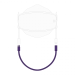 아비티 마스크 스트랩 보라 27cm Avitty Mask Strap Purple 10.7in