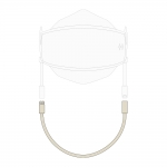 아비티 마스크 스트랩 베이지 27cm Avitty Mask Strap Beige 10.7in