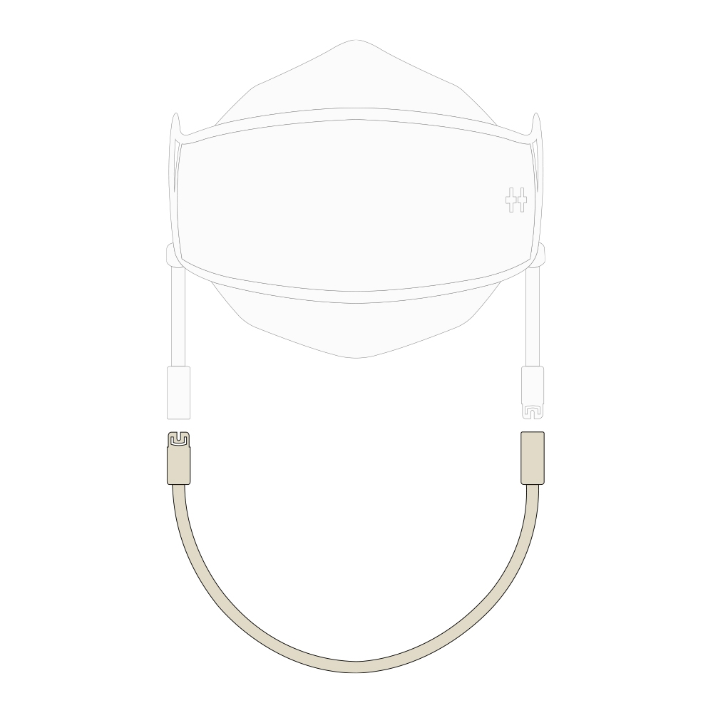 아비티 마스크 스트랩 베이지 27cm Avitty Mask Strap Beige 10.7in