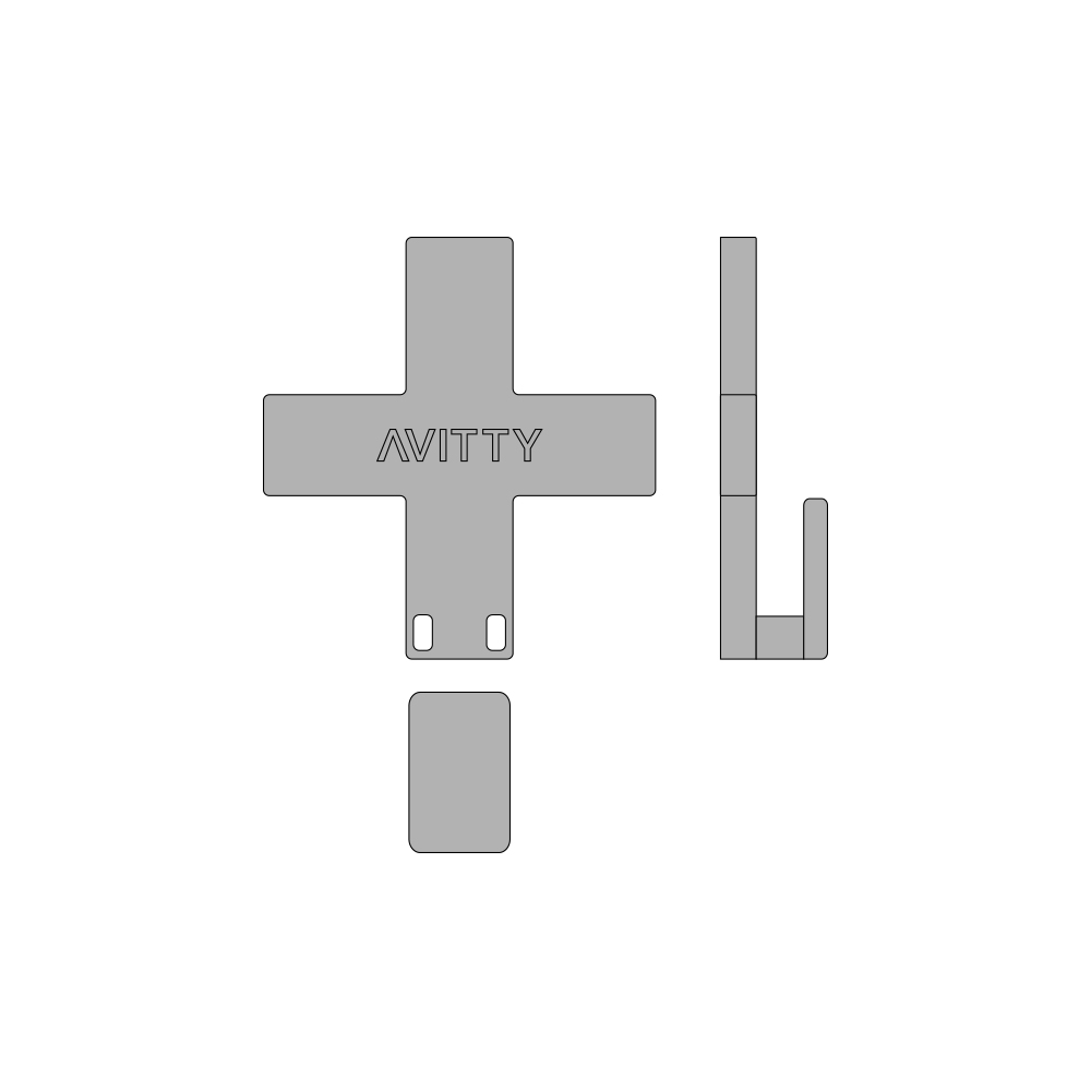 아비티 미니 벽 고리 그레이 Avitty Mini Wall Hook Gray