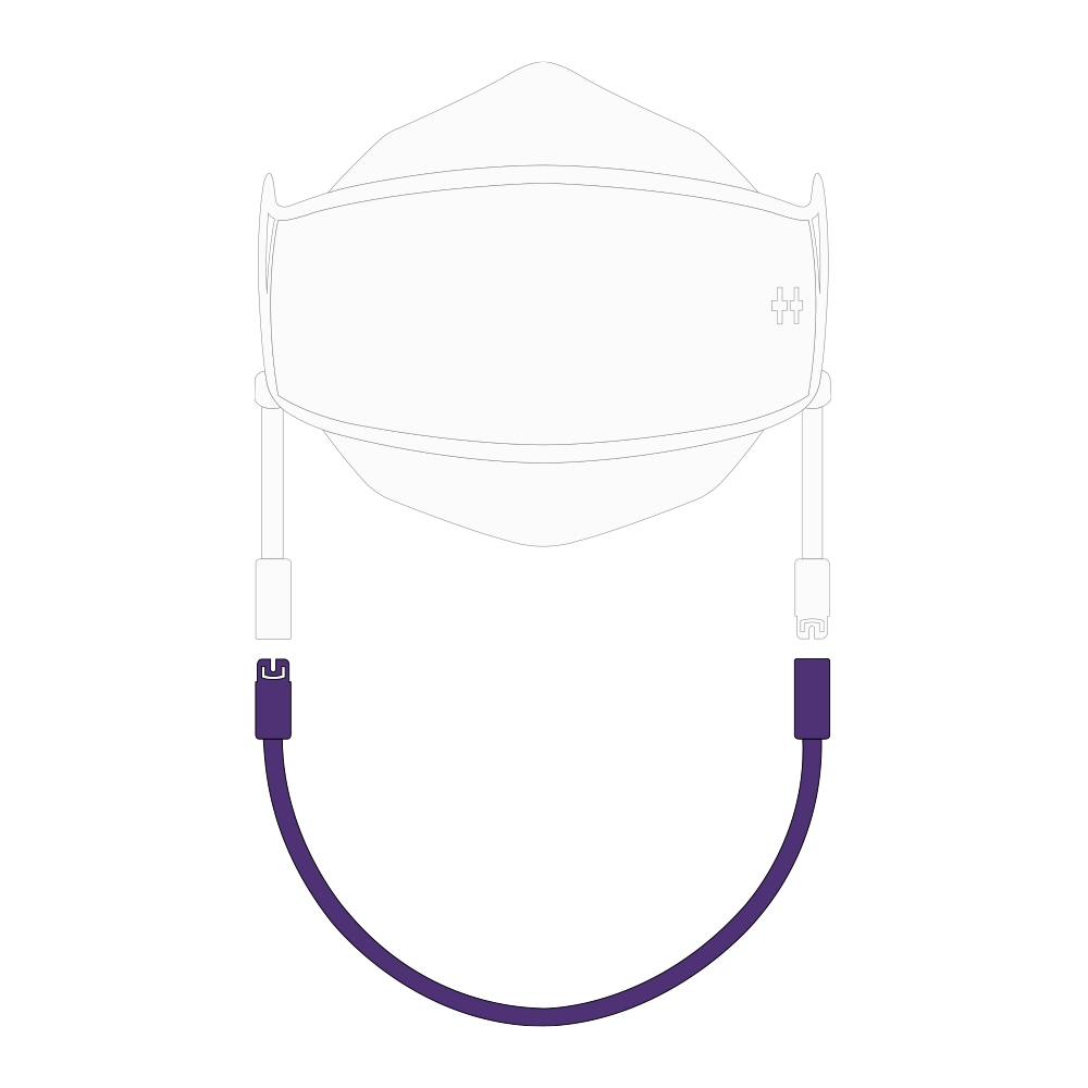 아비티 마스크 스트랩 보라 41cm Avitty Mask Strap Purple 16.2in