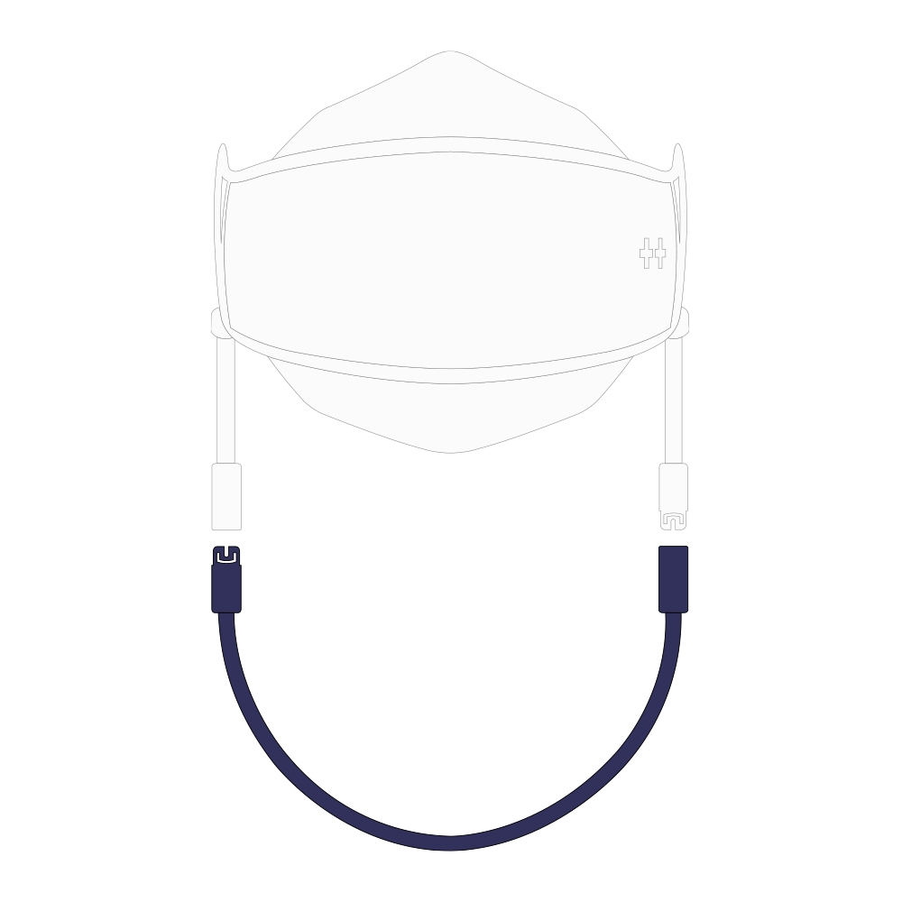 아비티 마스크 스트랩 네이비 41cm Avitty Mask Strap Navy 16.2in