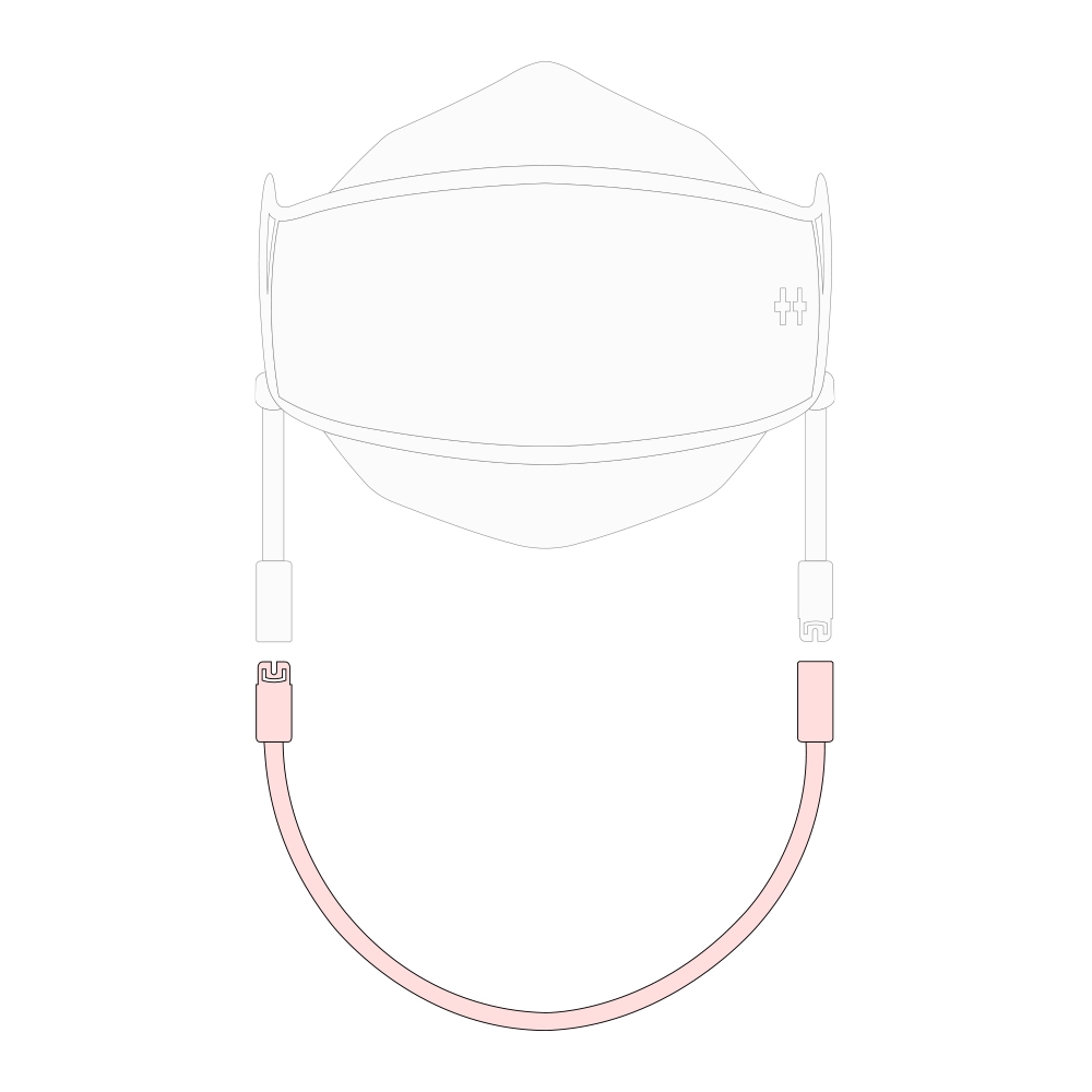 아비티 마스크 스트랩 핑크 41cm Avitty Mask Strap Pink 16.2in