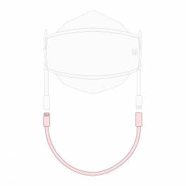 아비티 마스크 스트랩 핑크 41cm Avitty Mask Strap Pink 16.2in