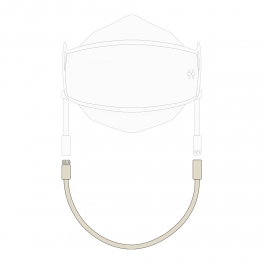 아비티 마스크 스트랩 베이지 41cm Avitty Mask Strap Beige 16.2in