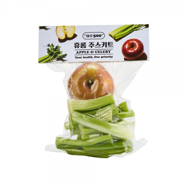 [패키지] 휴롬 사과&셀러리 주스 키트 2.5kg (500g x 5개입)