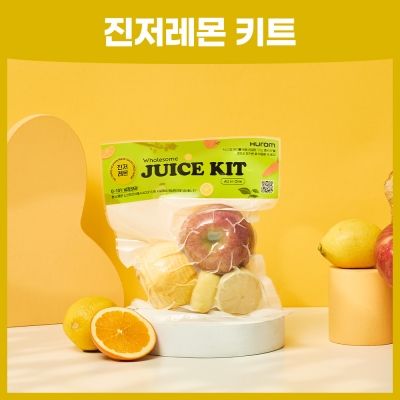 [패키지] 휴롬 진저 레몬 주스 키트 2.5kg (500g x 5개입)
